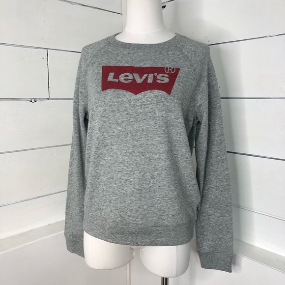 Levi's Tops - Levi’s Gray Logo Sweatshirt NWT